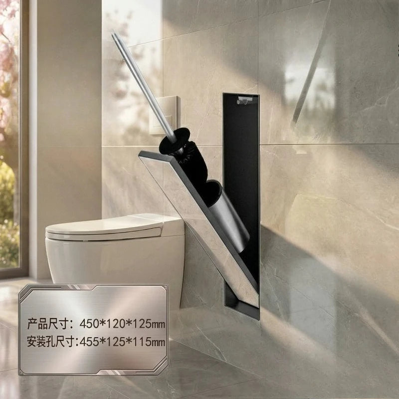 Stainless Steel Wall Mounted Hidden Cabinet Bathroom Toilet