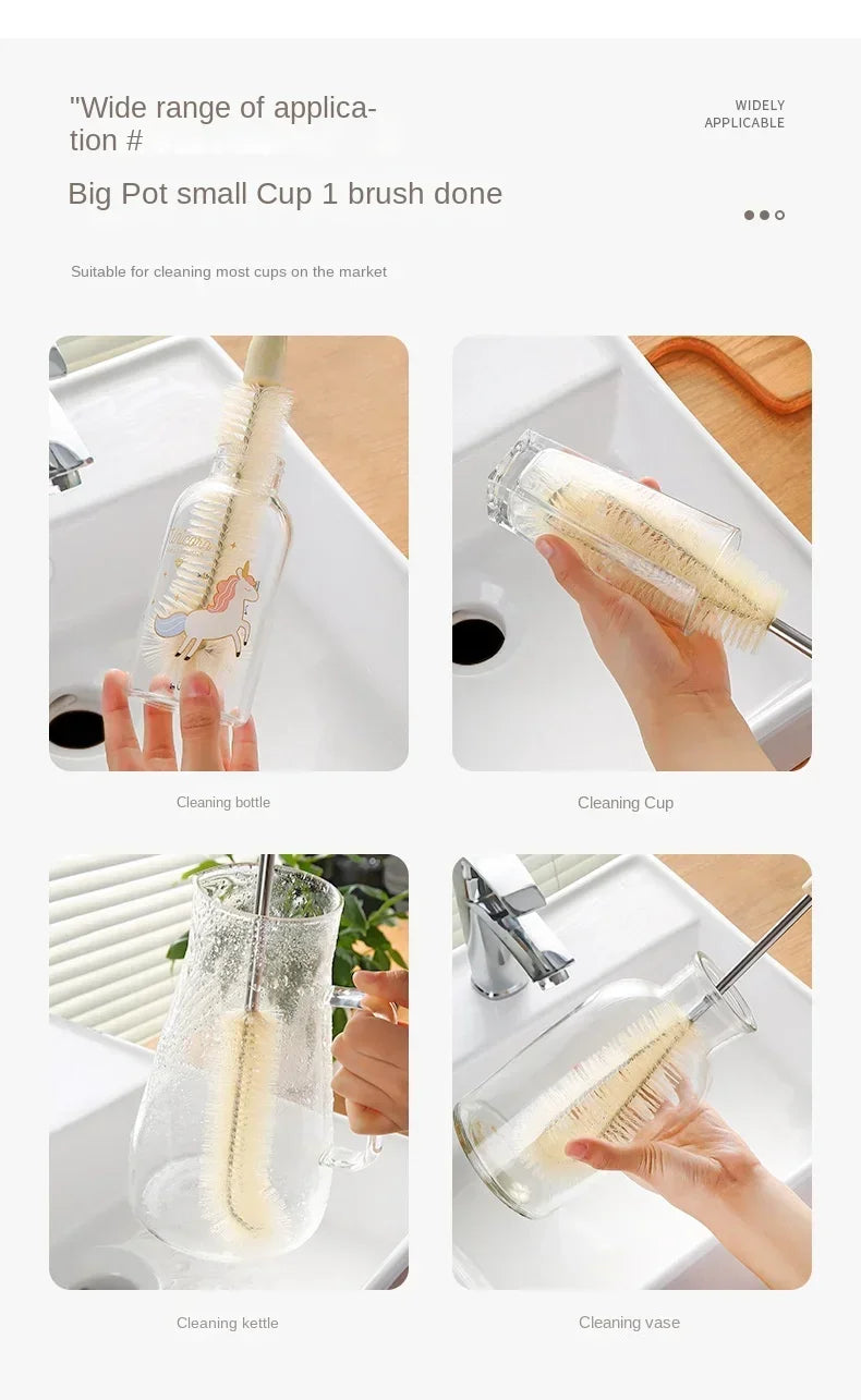Cup Brush Cleaning Drink Bottles Glass Scrubbers Cleaning