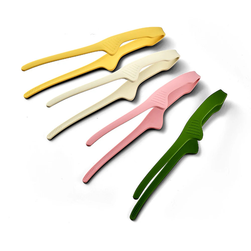 1/4pcs Food Tongs Bbq Tweezer Clip Silicone Picnic