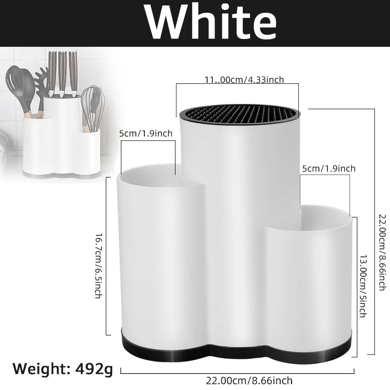 Knife Holder Multi-Function Utensil Stand Knife Block Pp