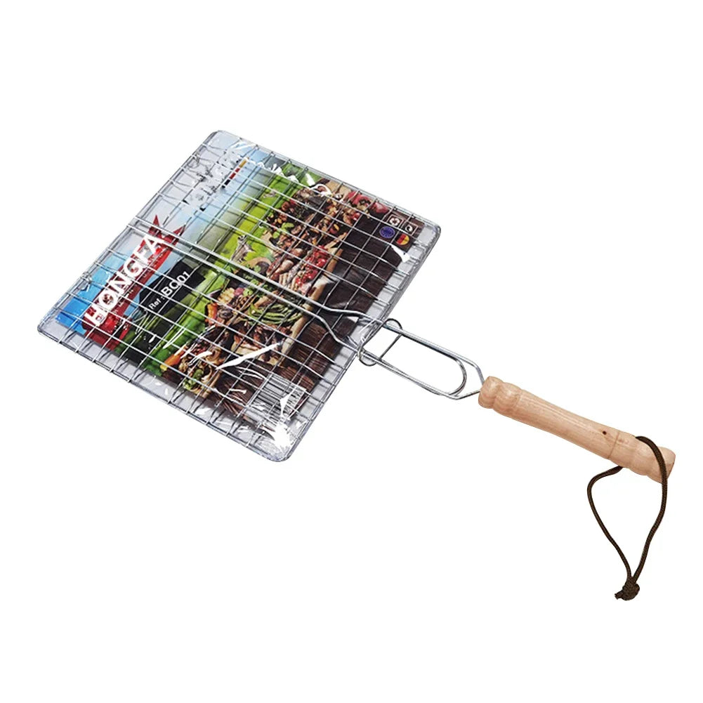 Folding Outdoor Camping Stainless Steel Bbq Rack Removable