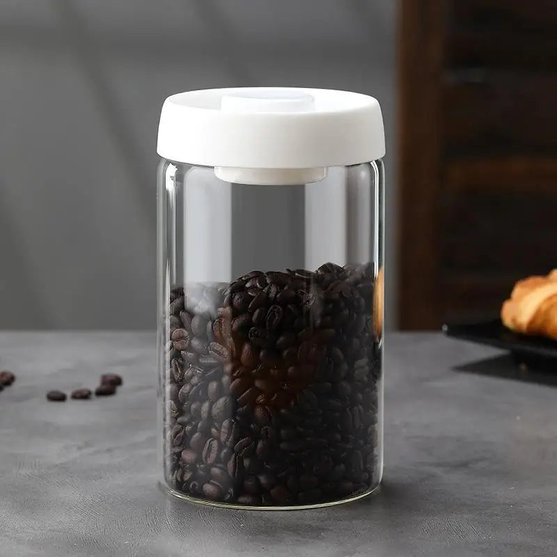 Vacuum Sealed Tank Coffee Bean Glass Sealed Jar