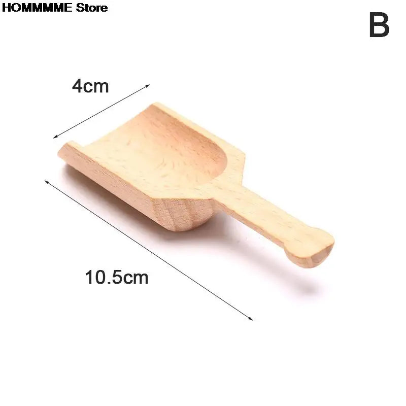 1pc Mini Wooden Scoops Bath Salt Spoon Candy