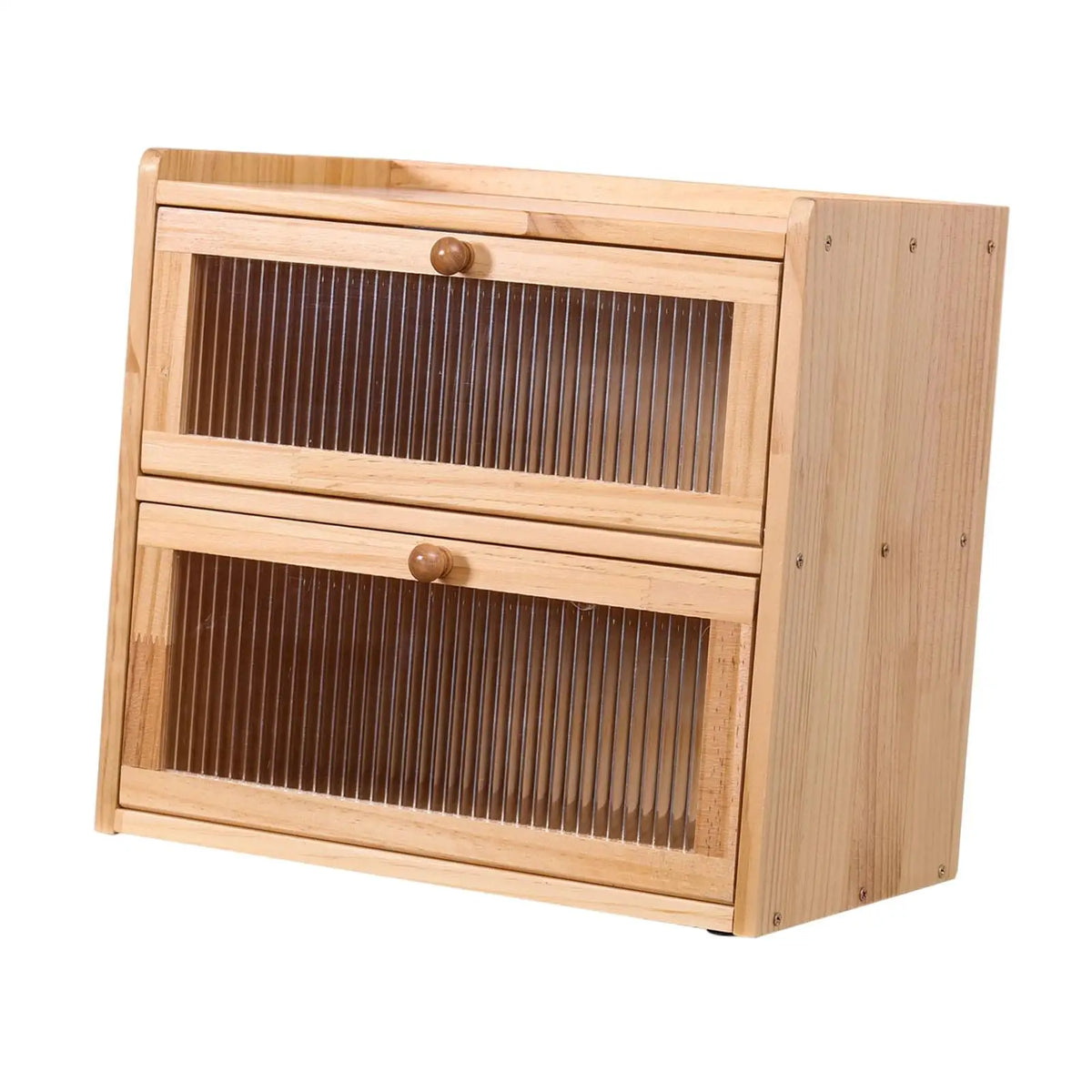 Bread Box Countertop Layer Unique Gift Flip Lid