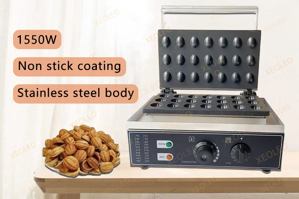 Xeoleo Electric Waffle Maker 1550w Nut Shaped Waffle