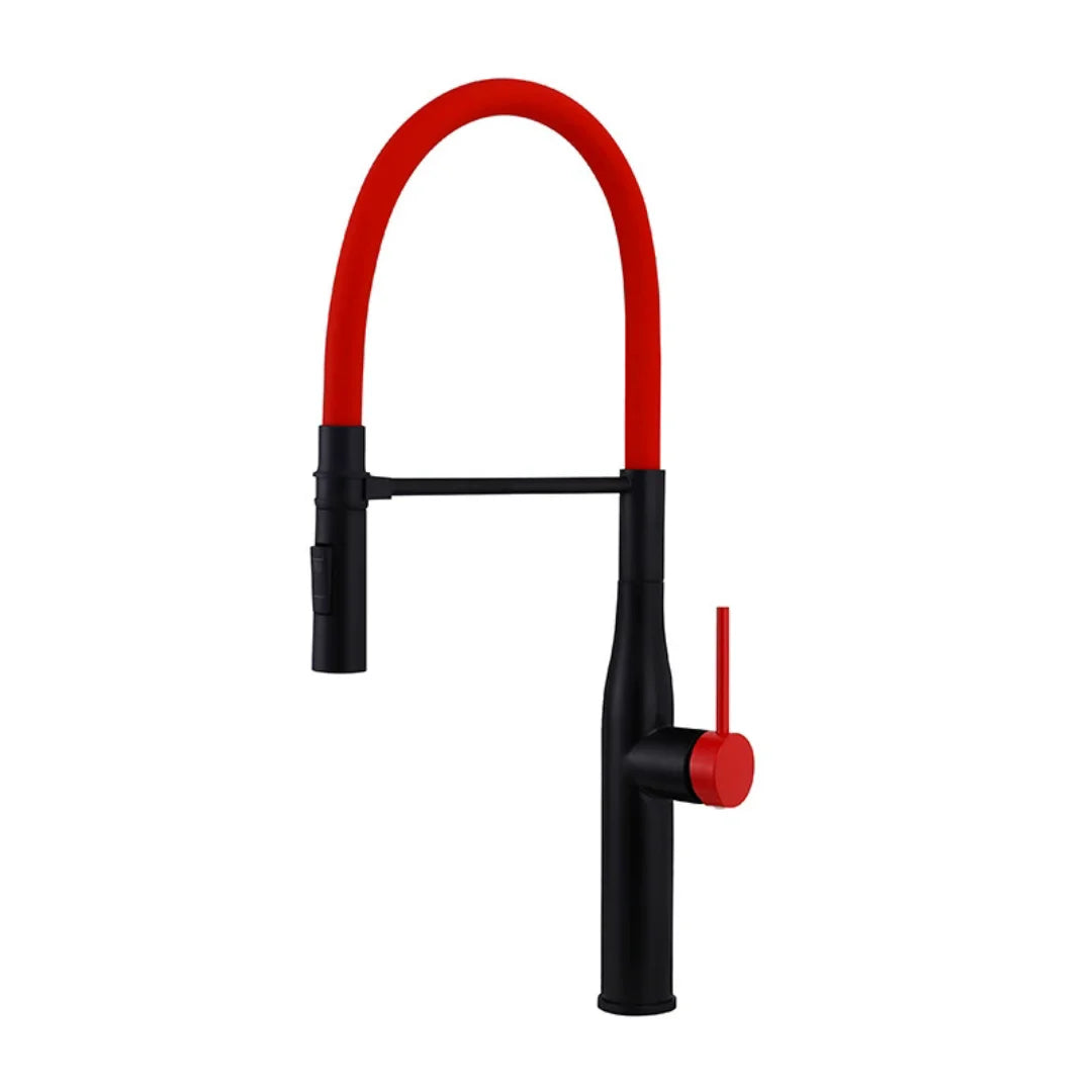 Tuqiu Gray Pull Down Sink Faucet Brushed Nickel