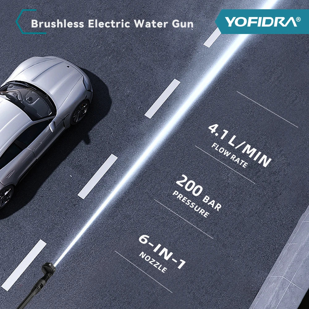 Yofidra 200bar High Pressure Washer Gun In Electric