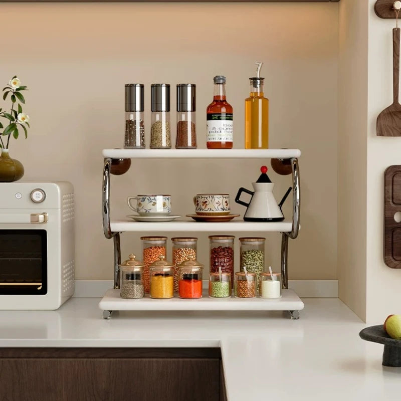 Spice Rack Trinket Shelf Display Wooden Stand Display
