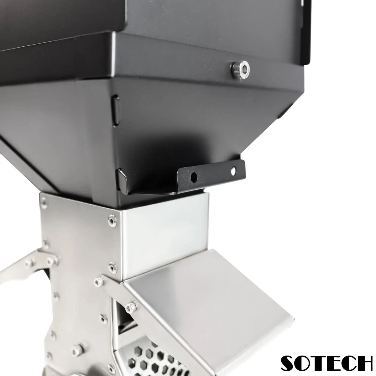 Stainless Steel Pellet Hopper Gravity Feed Fuel Storage