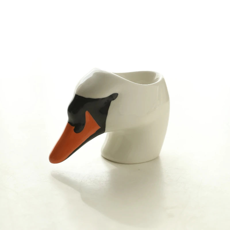 Ceramic Duck Swan Shape Egg Holder Storage Cup