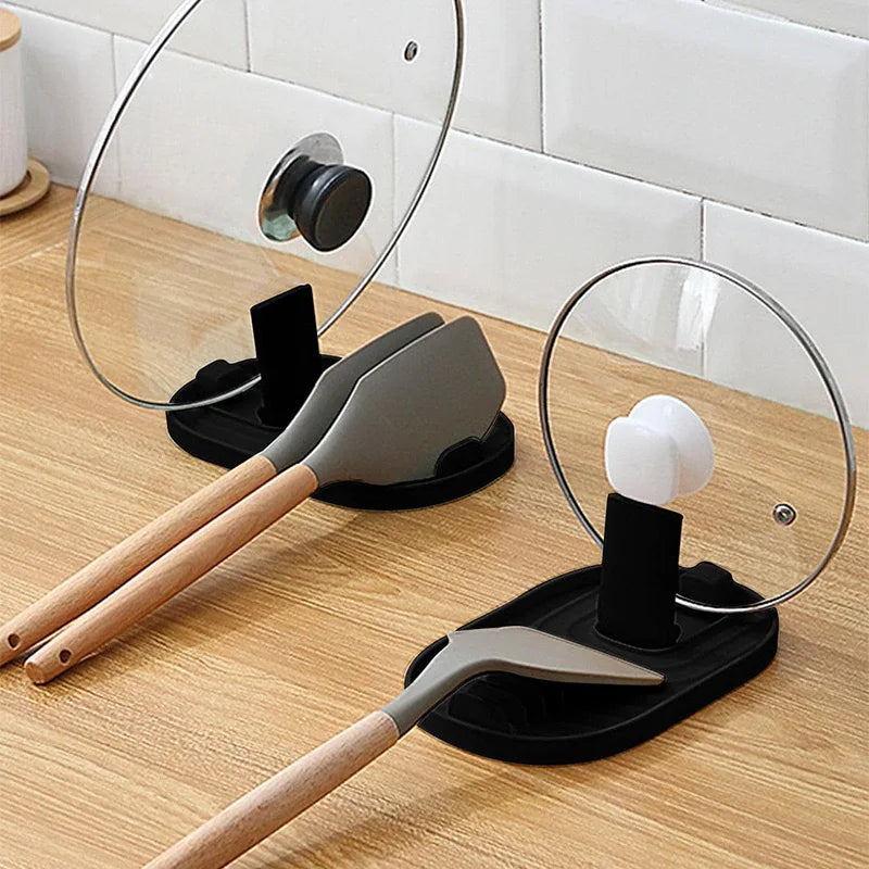 1pc Lid Holder Pot Lid Stand Organizer Adjustable