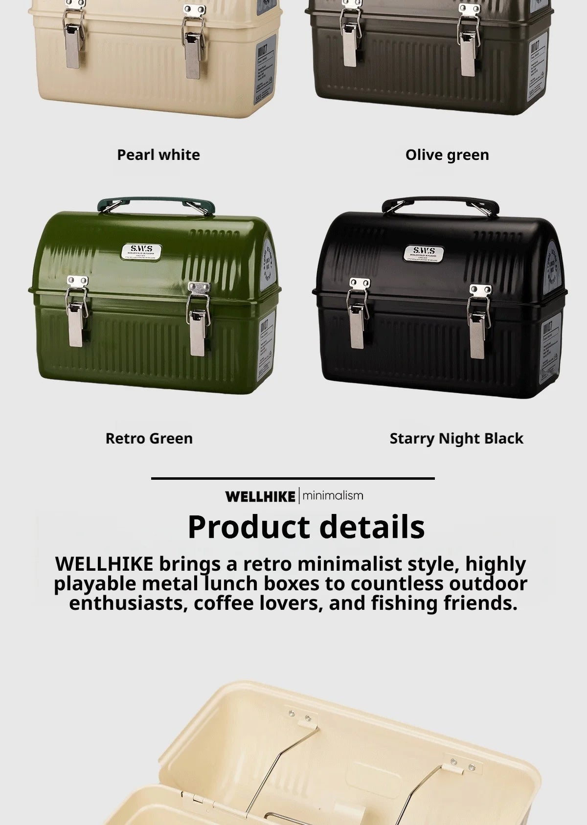 Wellhike- Outdoor Sws Wild Trace Metal Lunch Box