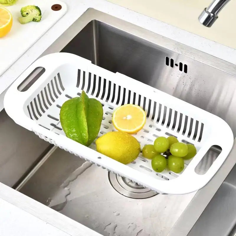 Organizer Soap Sponge Holder Sink Rack Telescopic Drain