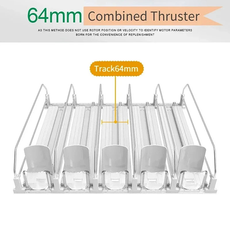 Push Rack Beverage Thruster Dispenser Storage Soda Can
