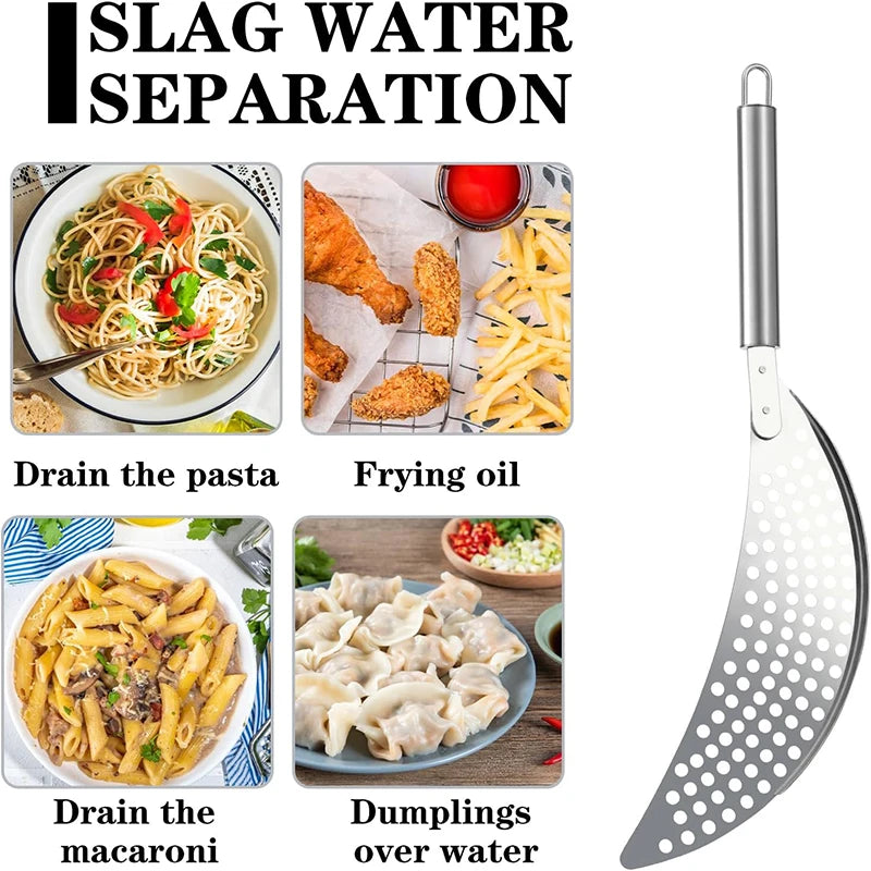 Stainless Steel Pan Pot Strainer Handle Pot Strainer