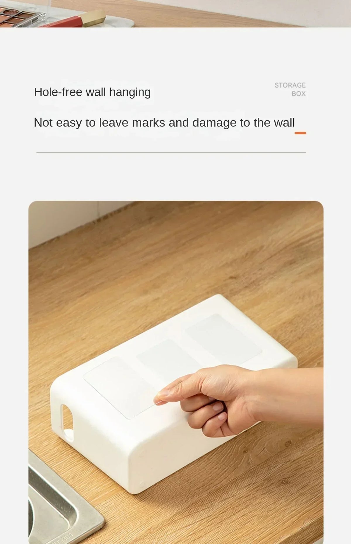 Non Perforated Cling Film Rack Inside Cabinet Wall