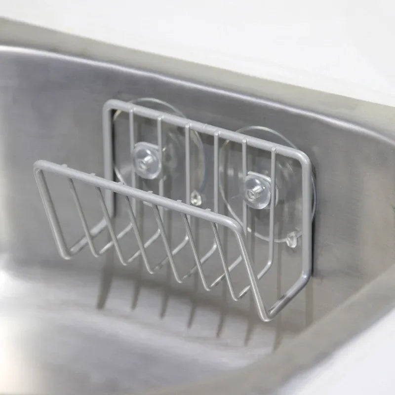 Sponge Holder Sink Stainless Steel Suction Cup Sponge