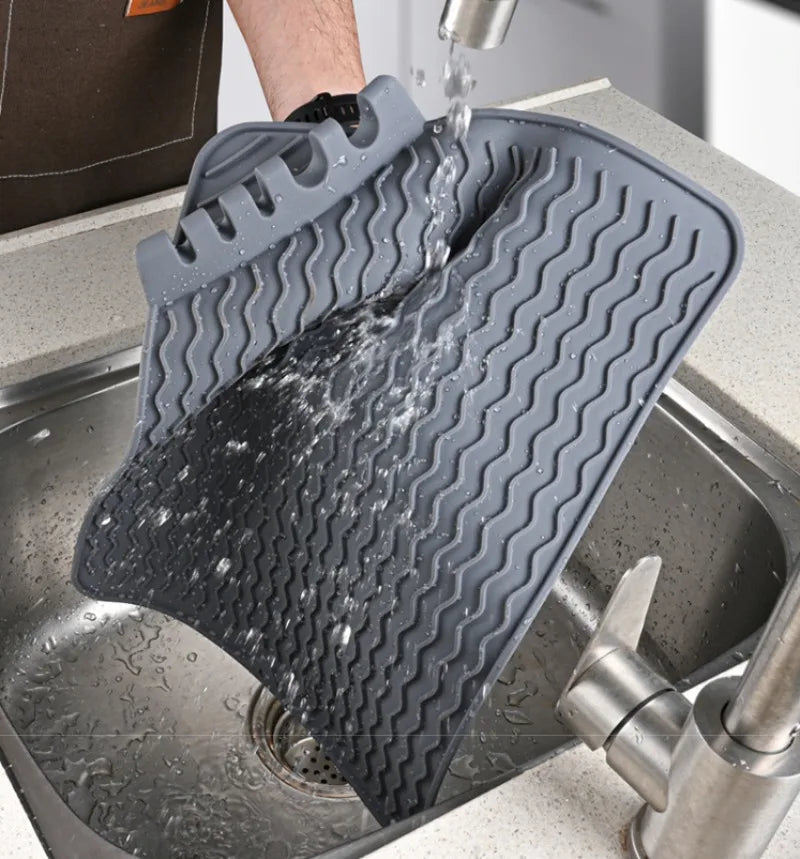 Silicone Dish Drying Mat Counter Top Mat Dish