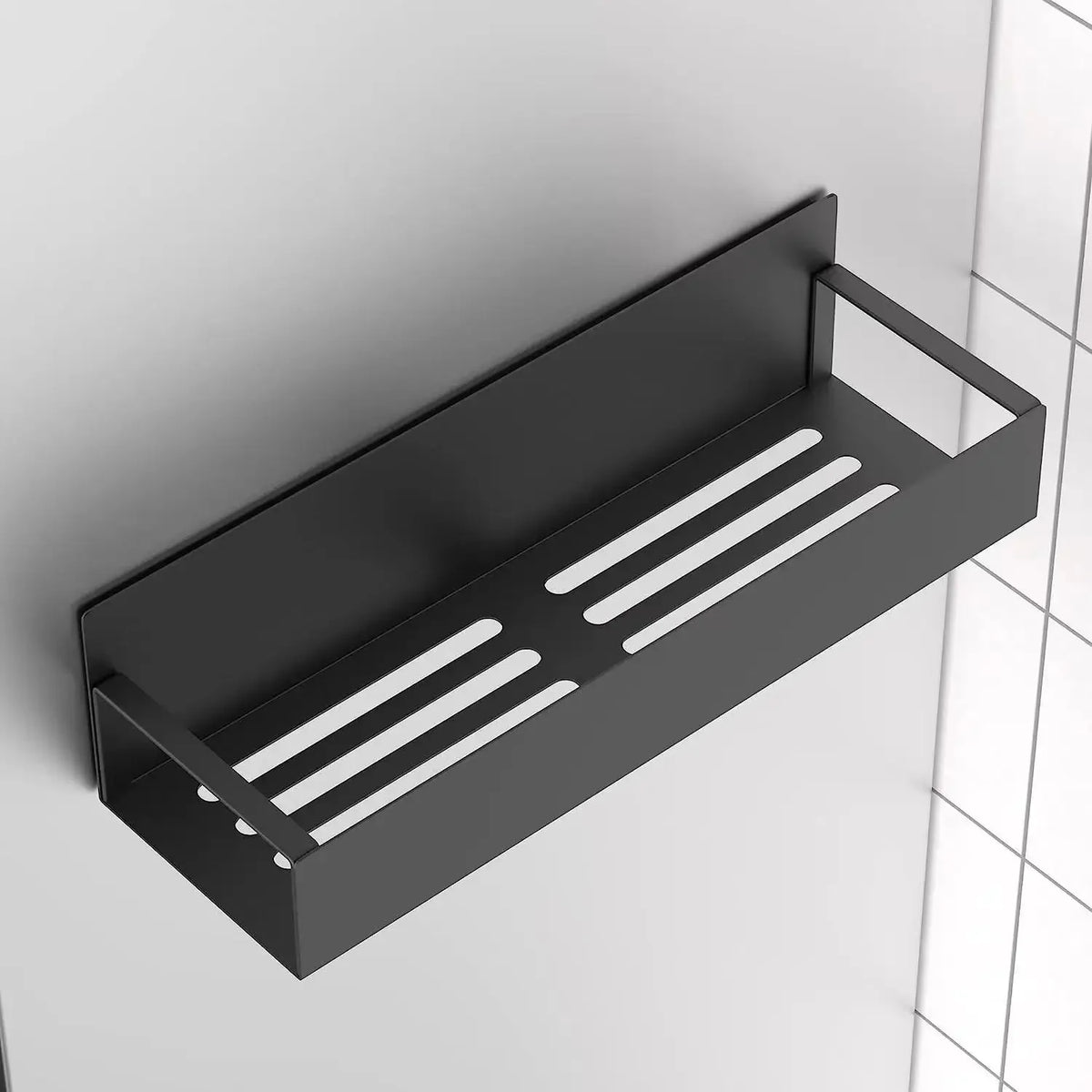 Magnetic Fridge Shelf Spice Rack Black Iron Refrigerator