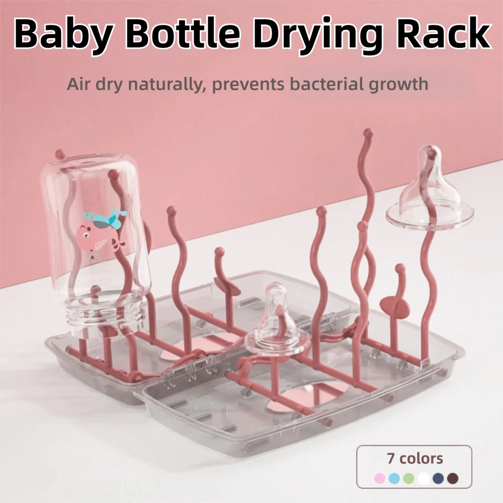 Collapsible Travel Bottle Drying Rack Dustproof Baby Bottle