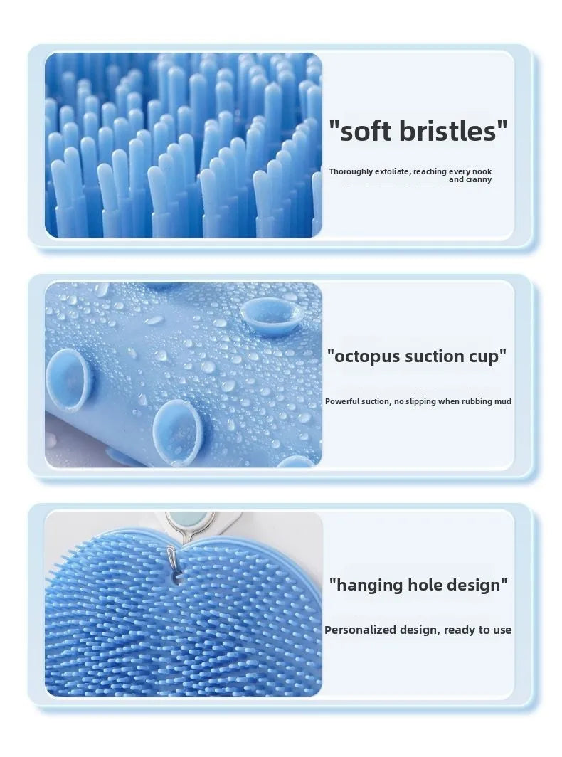 1pcs Lazy Foot Wash Scrubbing Mat Bathroom Non-Slip