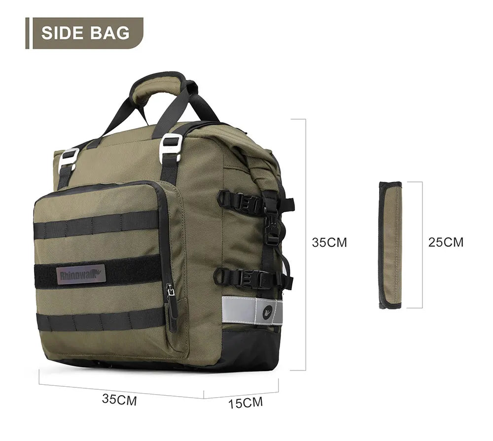 Rhinowalk 2pcs Motorcycle Saddle Bag Motor Bag 3d