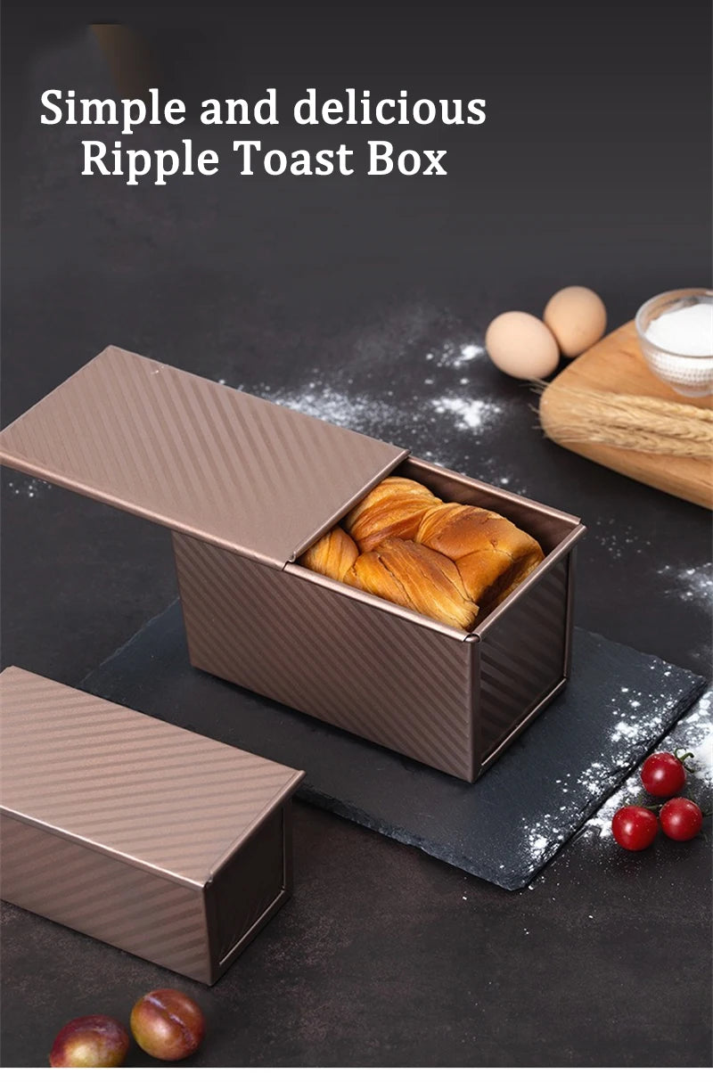 Rectangle Loaf Pan Baking Toast Pullman Box Tray