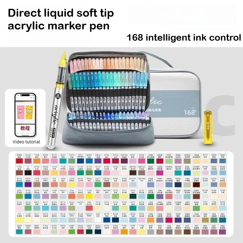 Grasp 168/1 Colors Acrylic Marker Pens Waterproof Pen