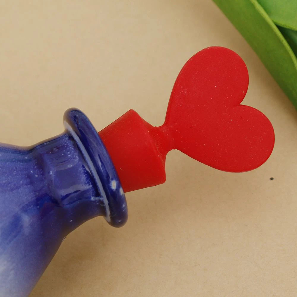 Poker Shape Silicone Wine Stopper Red Wine Bottle
