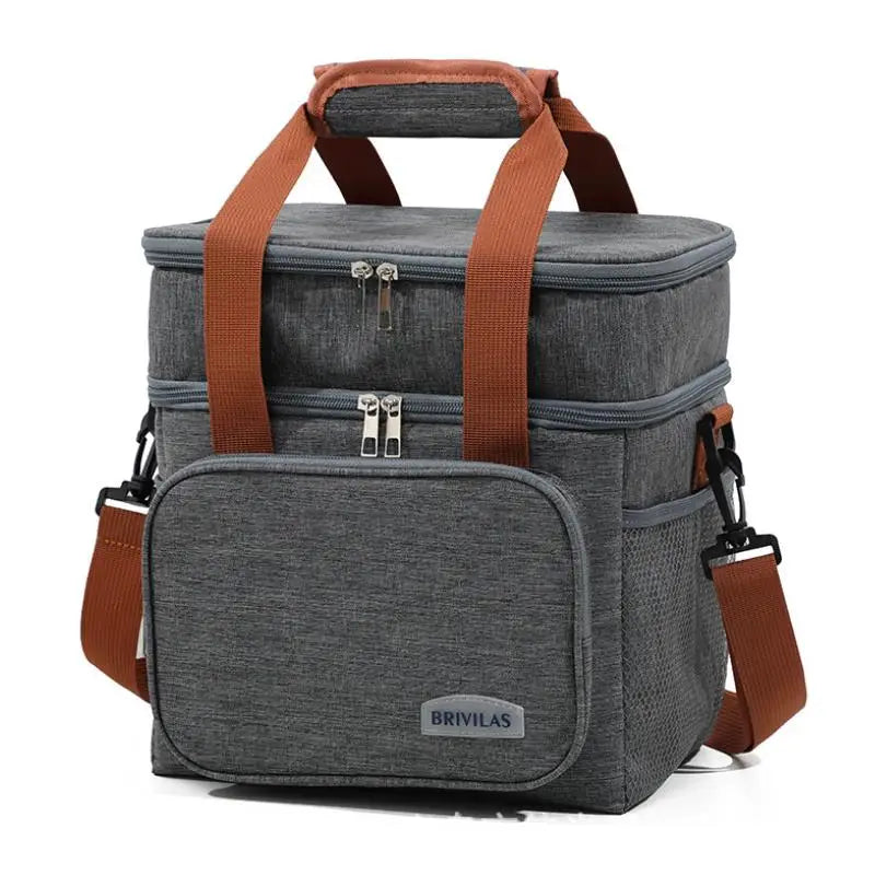 Fashion Crossbody Insulated Lunch Bag Large Capacity Thermal