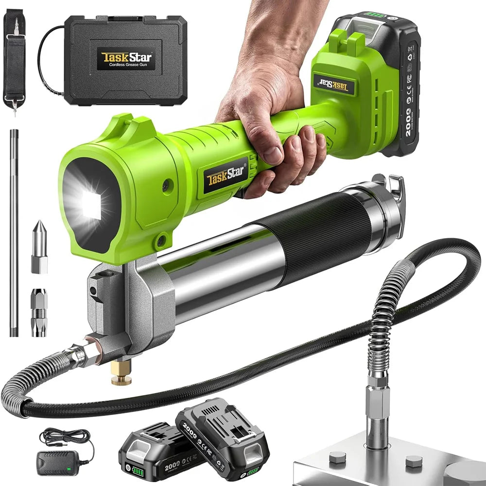 Taskstar 10000psi Electric Grease Gun Kit 1m Flexible
