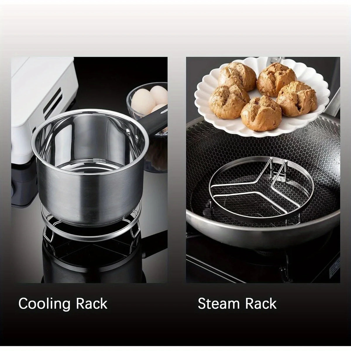 Steamer Rack Stainless Steel Trivet Cooling Rack Steamer