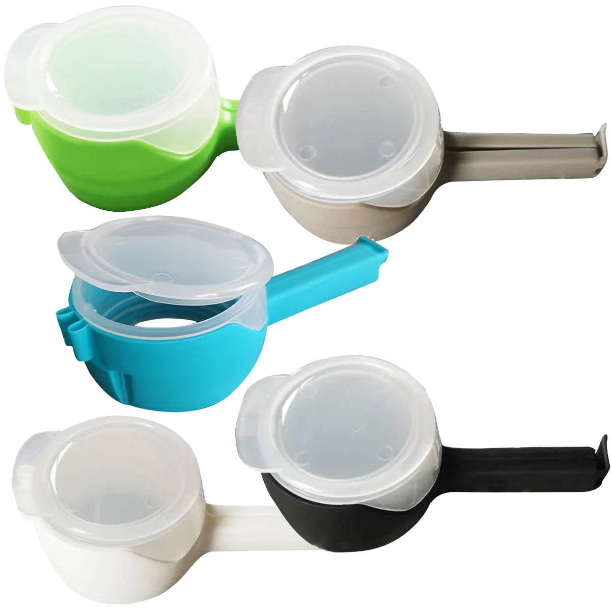 5pcs Sealer Clip Pour Spouts Food Storage Bag