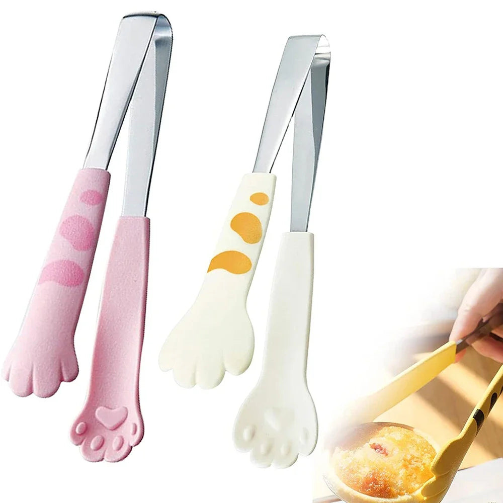 Japanese Cat Paw Shape Food Tongs Cute Cartoon