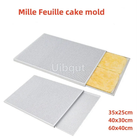 Puff Pastry Baking Tray Rectangle Mille Feuille Pastry