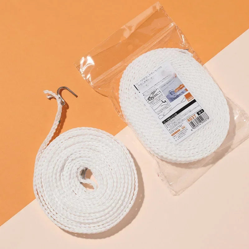 8m Non-Perforated Clothesline Retractable Travel Drying Rack