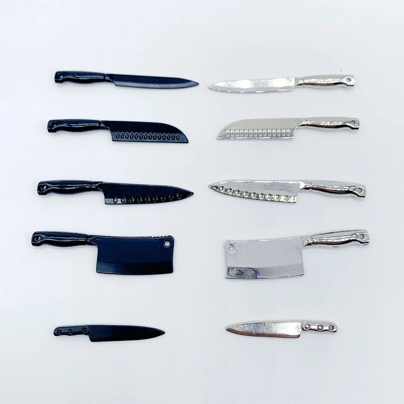 1/12 Dollhouse Mini Knives Model Dollhouse Cooking Utensils