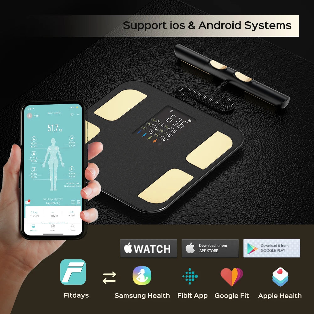 Smart Bioimpedance Scale Smart Body Composition Scale Digital