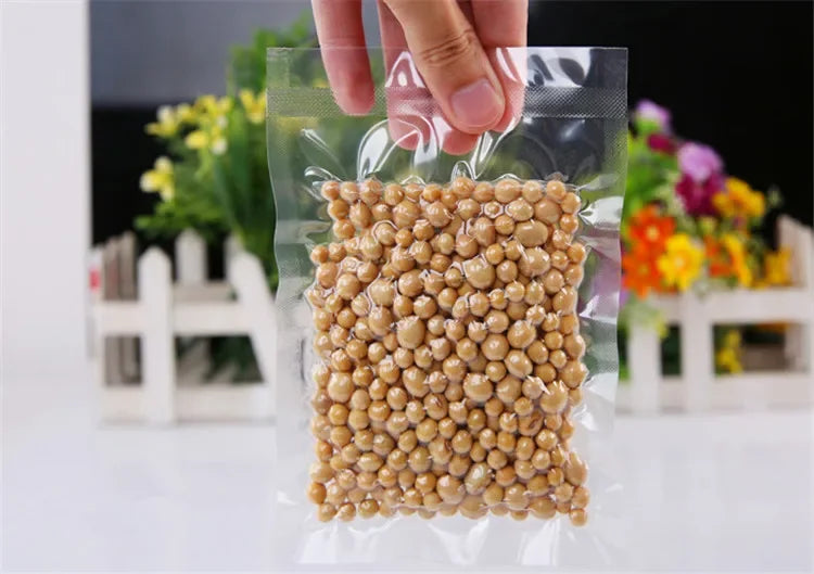 100pcs Clear Transparent Vacuum Sealer Bags Food Storage
