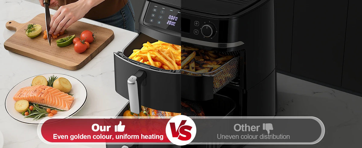 Topstrong 11l Dual Basket Air Fryer 2500w Presets