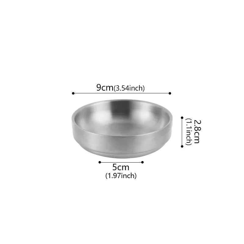 Stainless Steel Sauce Dish Small Dish Kimchi Dish