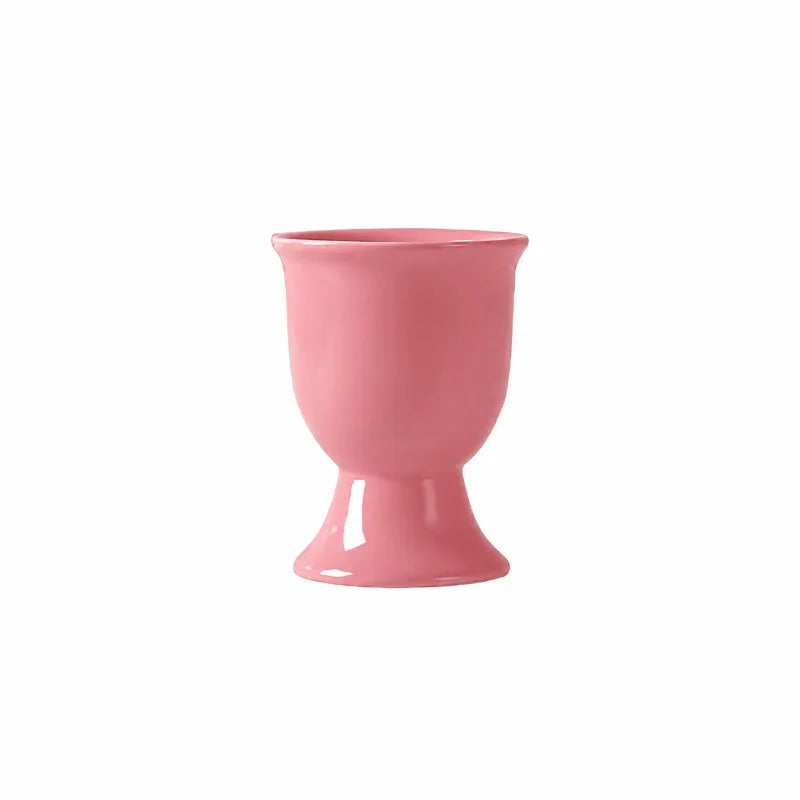 Ceramic Egg Cup Holders Macaron Color Creative Serving