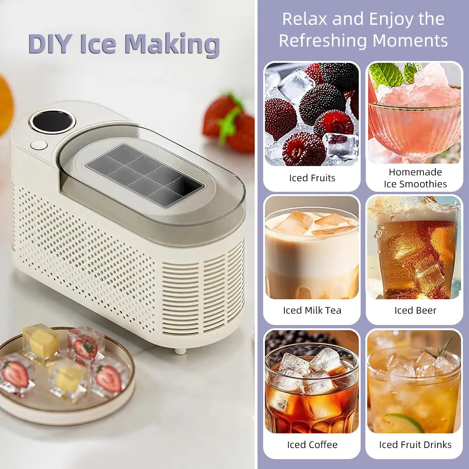 Yangood 120w Mini Countertop Ice Maker Fast Camping
