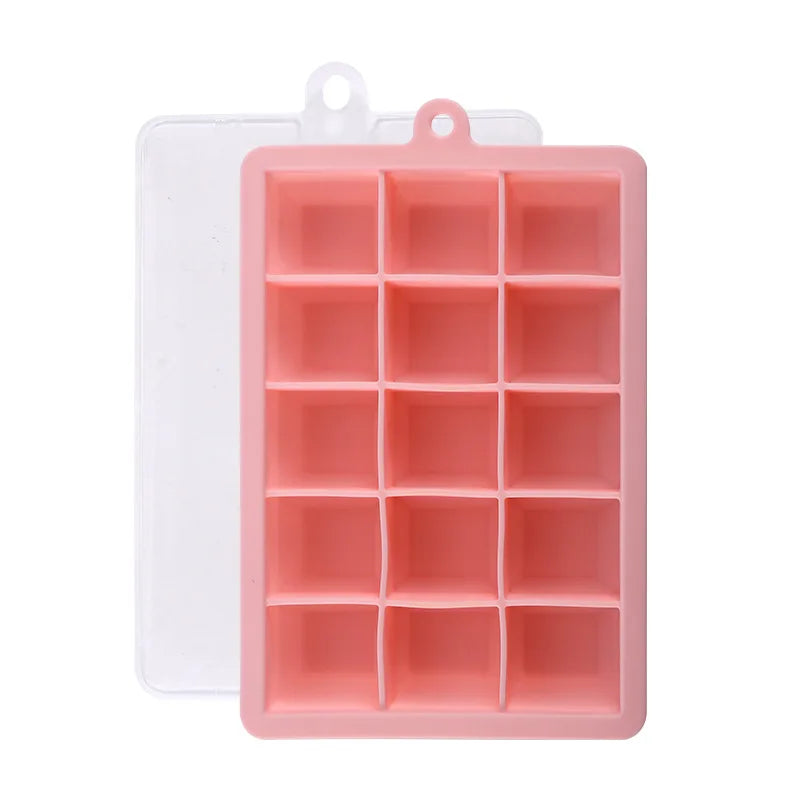 15 Grid Ice Tray Mold Box Silicone Ice