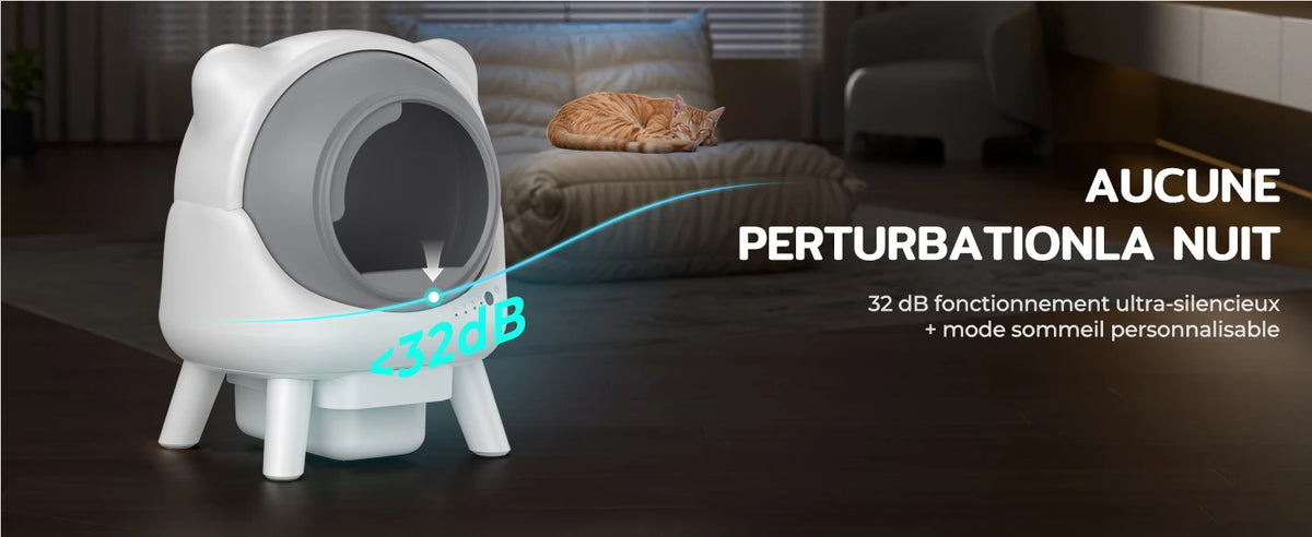 Open Litter Box Electric Self-Cleaning Cat Toilet 80l