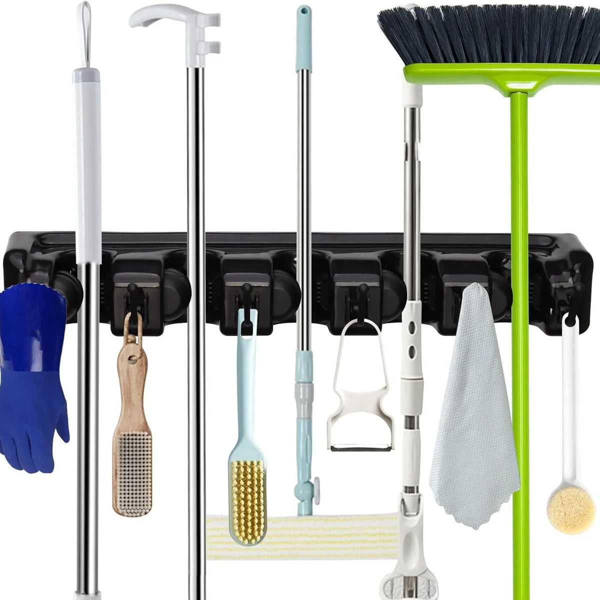 Wall Mounted 3/4/5 Position Multi Functional Mop Broom