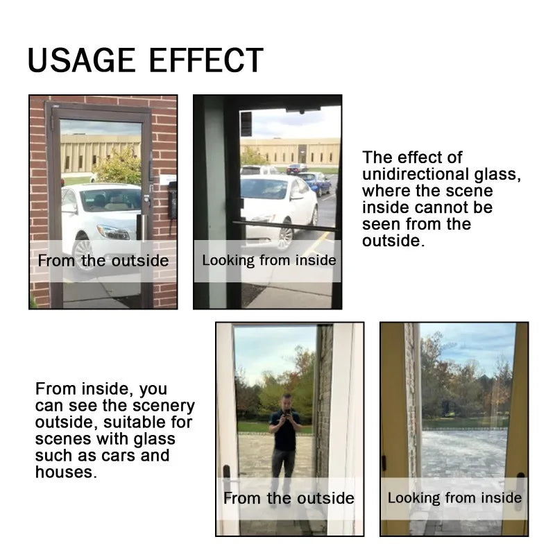 Car Windshield Anti-Spy Cleaner One-Way Vision Privacy