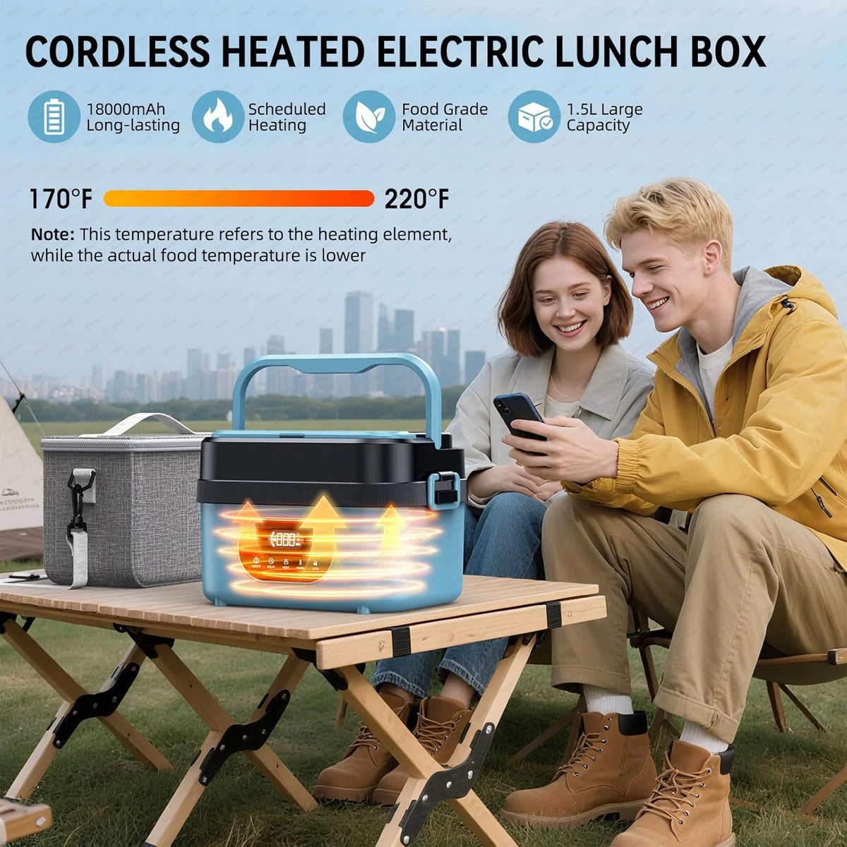 Gison Electric Heated Lunch Box Food Warmer 5l