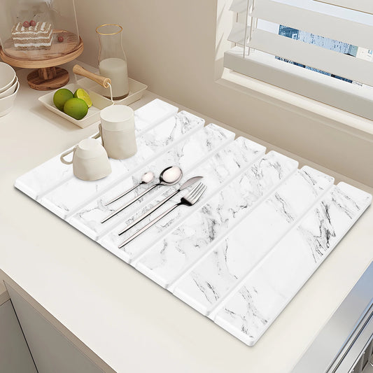 Drying Mat Foldable Stone Dish Absorbent Drying Mat