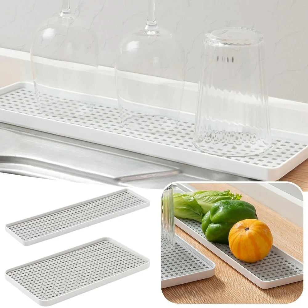 Fruit Dryer Tray Rectangle Tableware Dish Racks Plastic